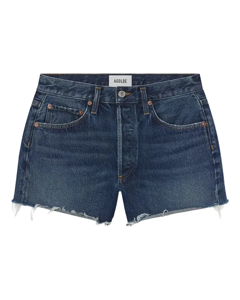 AGOLDE Parker Vintage raw-cut denim shorts - Blau Blau