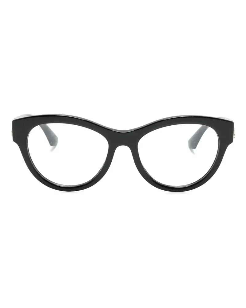 Burberry Brille mit rundem Gestell - Schwarz Schwarz
