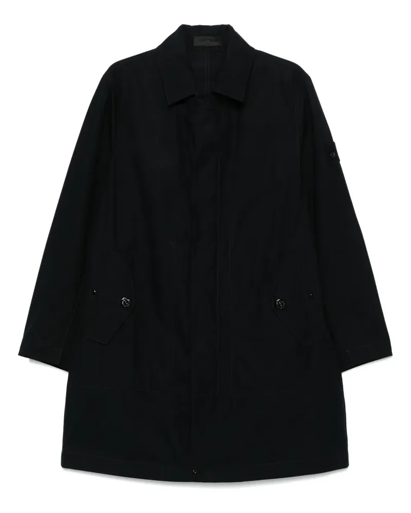 Stone Island Mantel mit Besatzstreifen - Blau Blau