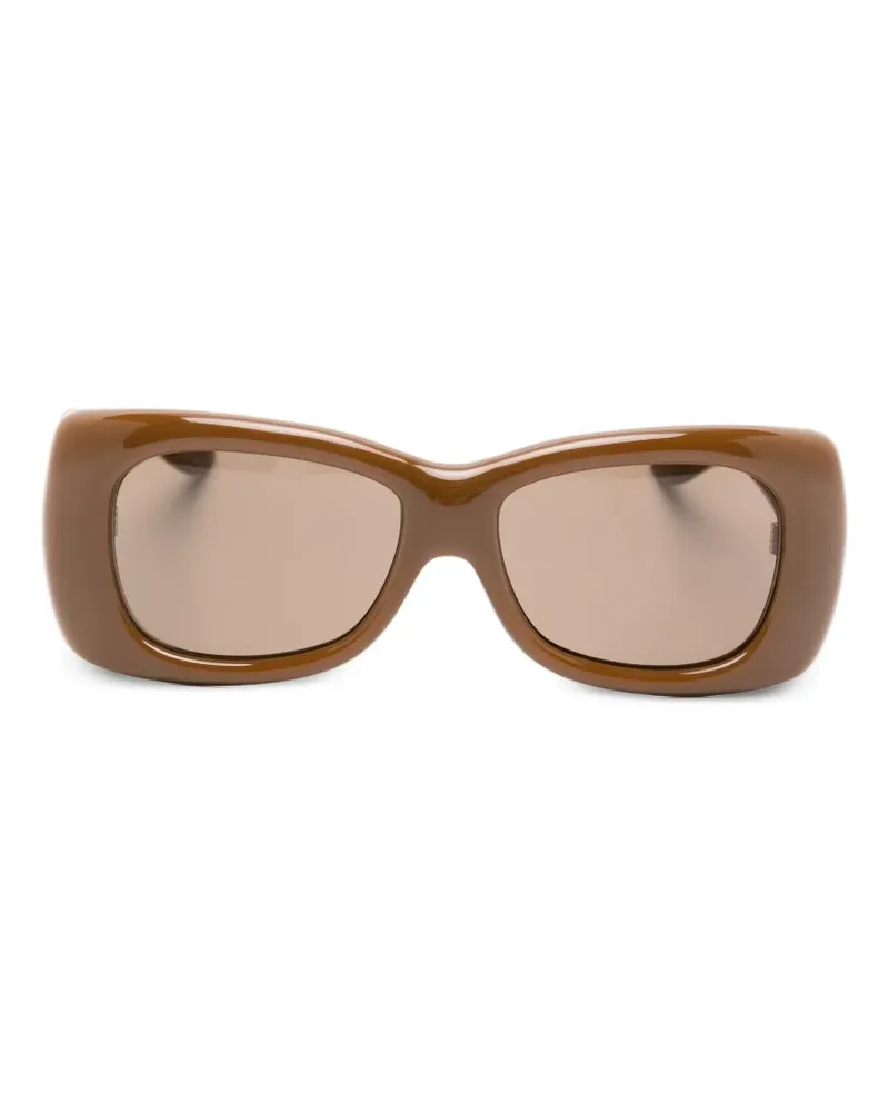 Saint Laurent Howl Sonnenbrille mit eckigem Gestell - Braun Braun