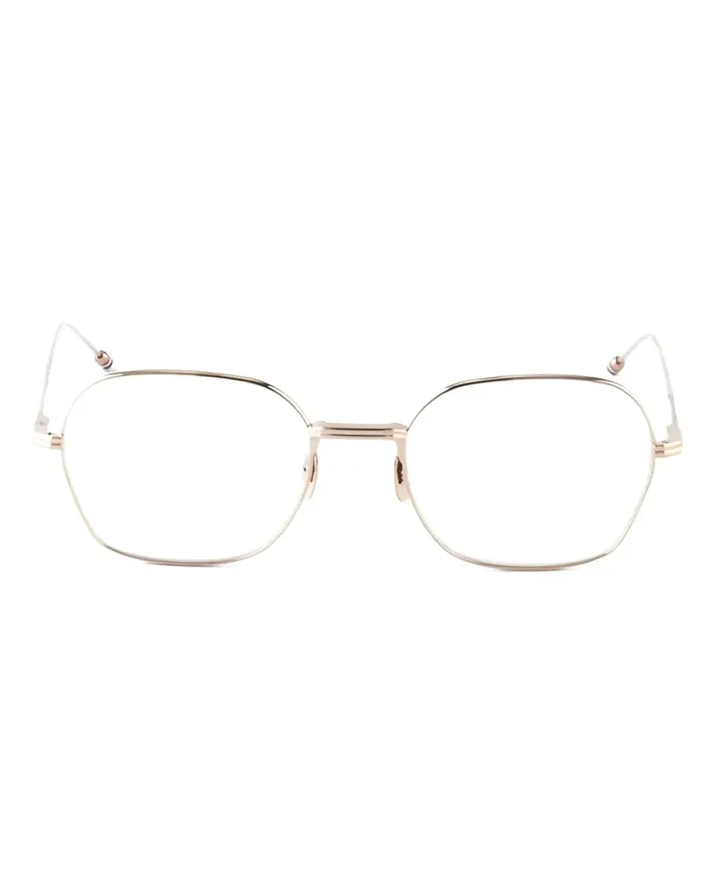 Thom Browne Brille mit geometrischem Gestell - Gold Gold
