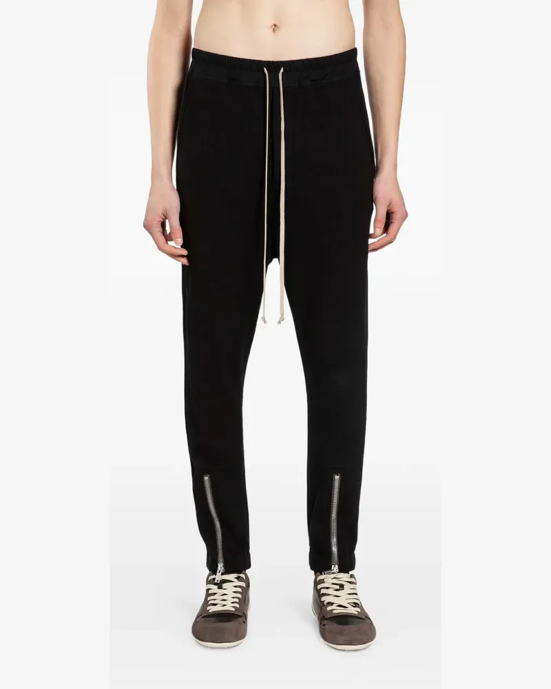 Rick Owens drawstring zip track pants - Schwarz Schwarz
