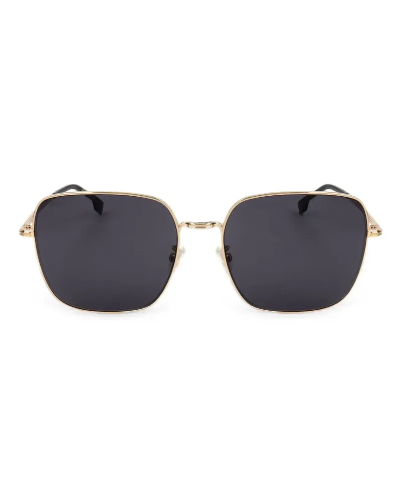 HUGO BOSS Sonnenbrille mit eckigem Gestell - Gold Gold