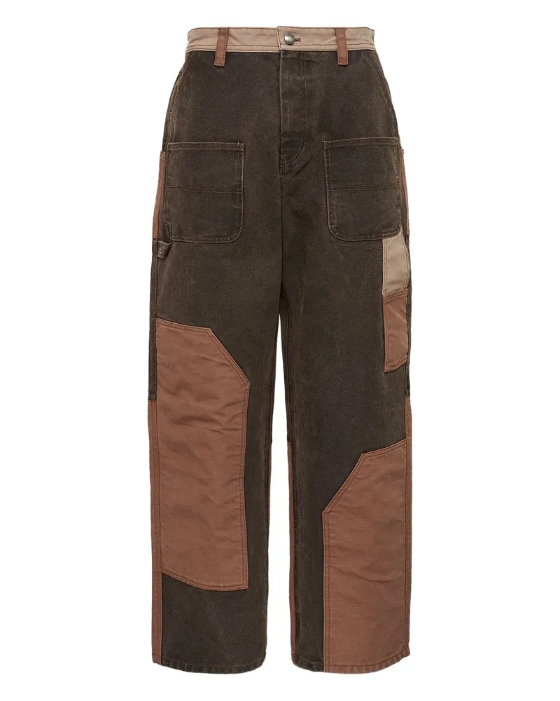 Andersson Bell Jeans im Patchwork-Look - Braun Braun