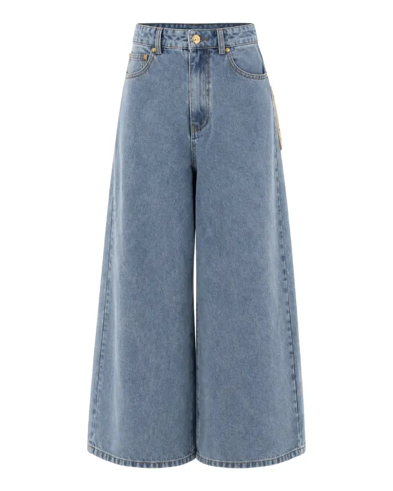 FARM Rio Richelieu Jeans mit Gürtelschlaufen - Blau Blau