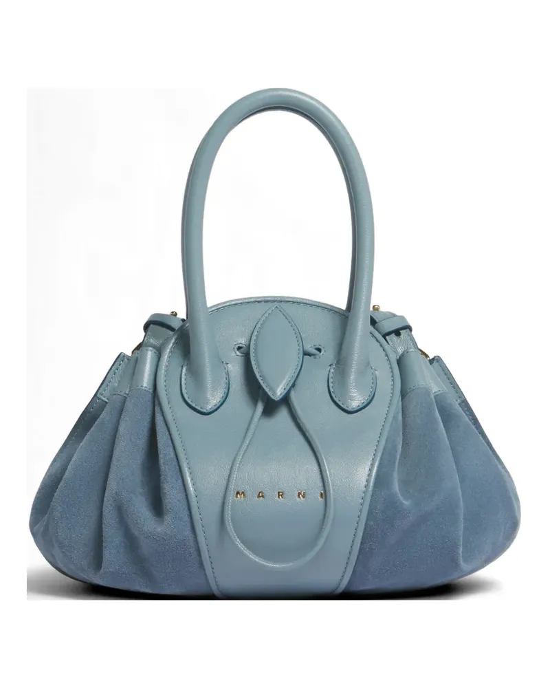 Marni top handle tubular shoulder bag - Blau Blau