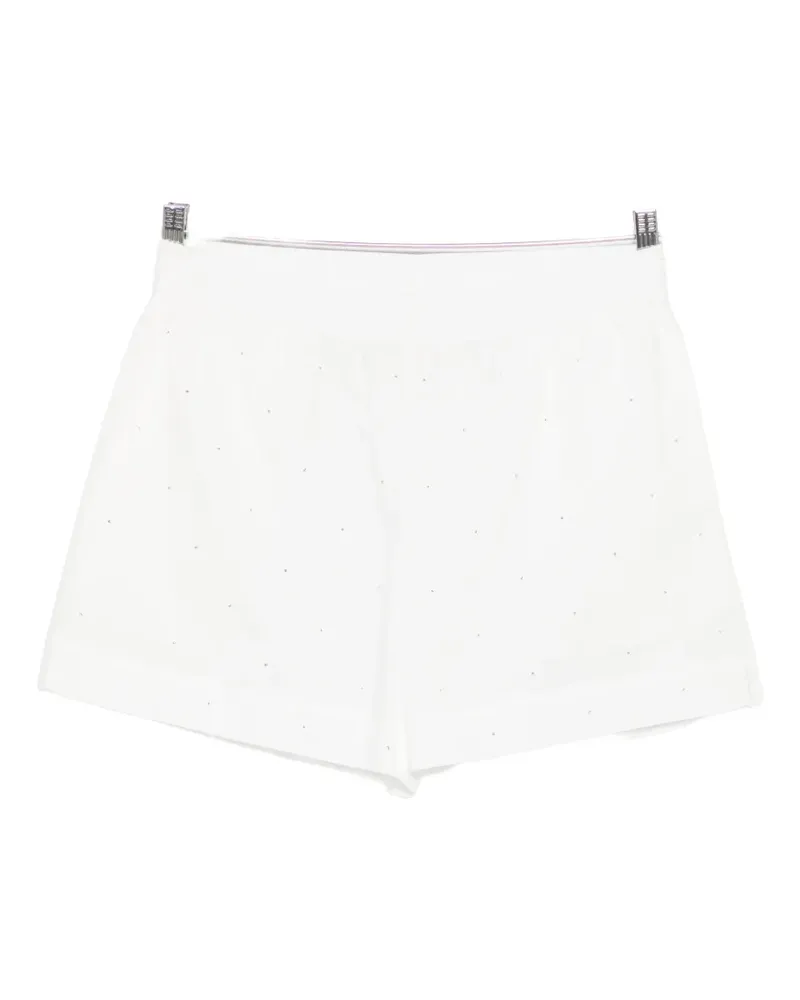 MC2 Saint Barth Meave crystal-embellishment shorts - Weiß Weiß