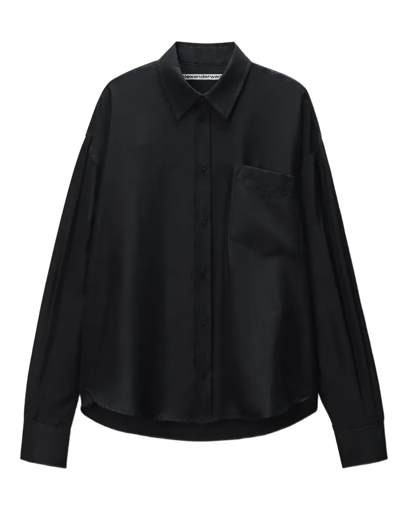 Alexander Wang Hemd mit Schlitzen - Schwarz Schwarz