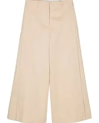 Semicouture Hose mit weitem Bein Nude