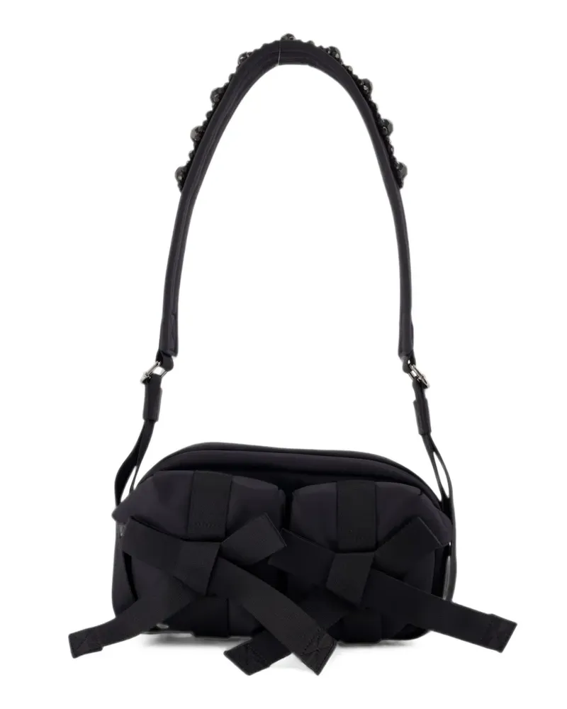 Simone Rocha Schultertasche mit Schleifendetail - Schwarz Schwarz