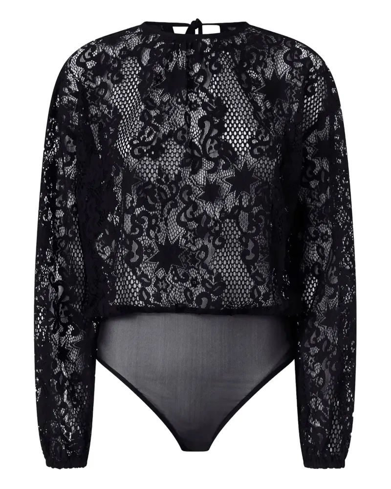 Pinko Langärmeliger Body - Schwarz Schwarz