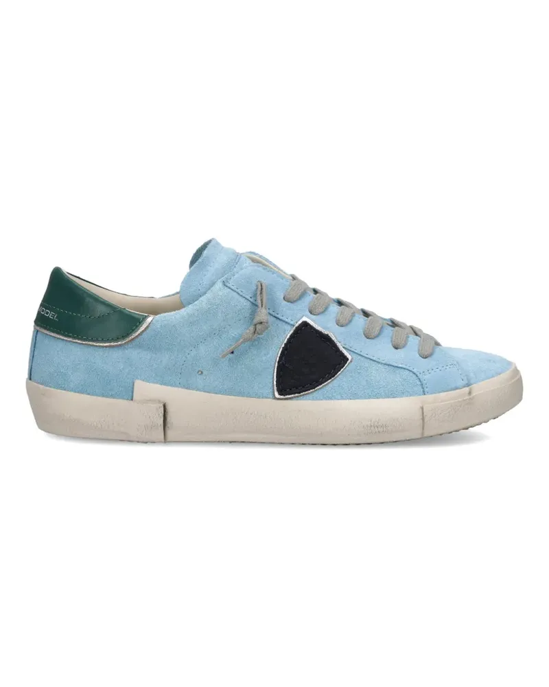 Philippe Model Prsx Low Sneakers mit Triangel-Patch - Blau Blau