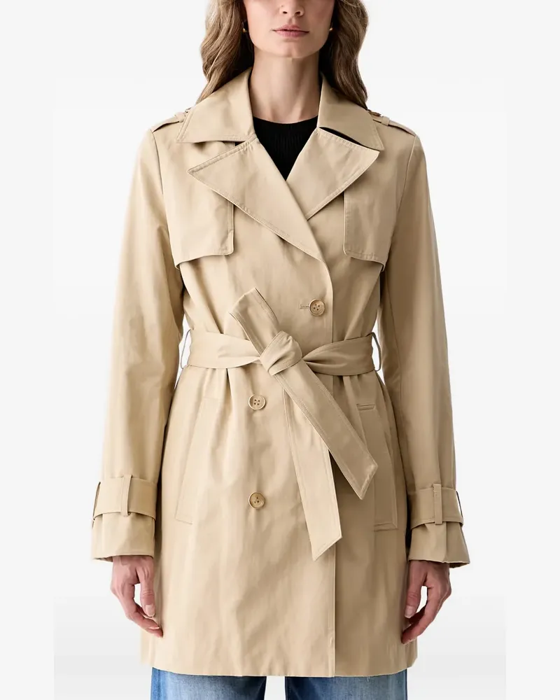 Guess double-breasted belted trench coat - Nude Nude