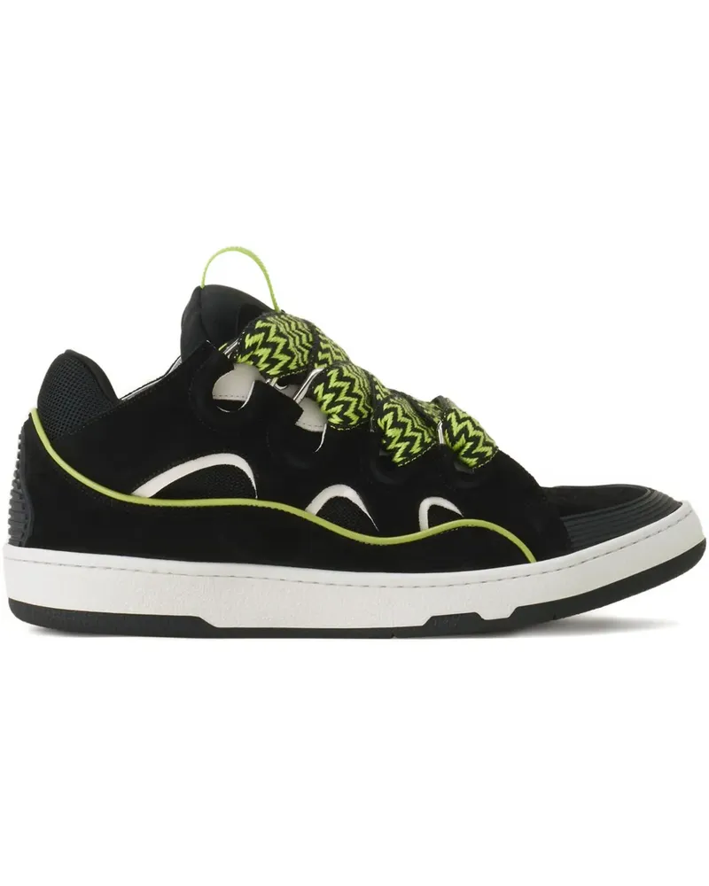 Lanvin Curb Sneakers mit Metallic-Detail - Schwarz Schwarz