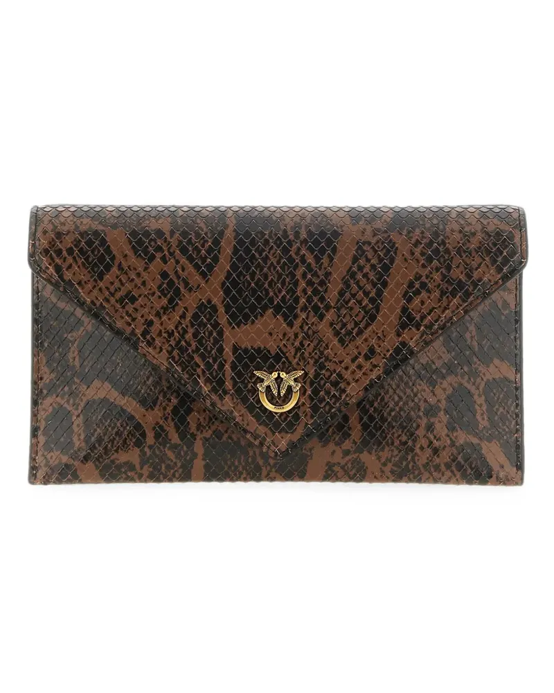 Pinko Mini Love Birds Clutch - Braun Braun