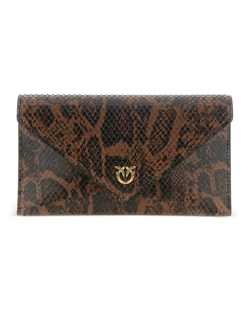 Pinko Mini Love Birds Clutch - Braun Braun