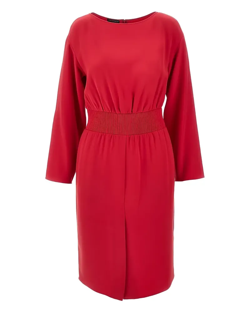 Emporio Armani Cady Midikleid - Rot Rot