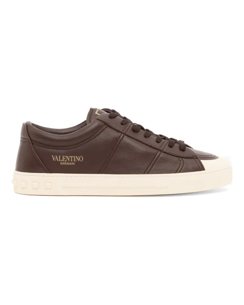 Valentino Garavani Cityplanet Sneakers aus Kalbsleder - Braun Braun