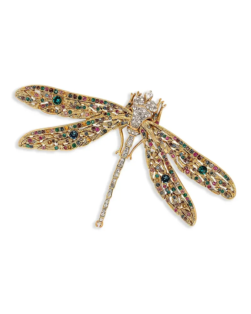 Kenneth Jay Lane Dragonfly Anstecknadel - Gold Gold