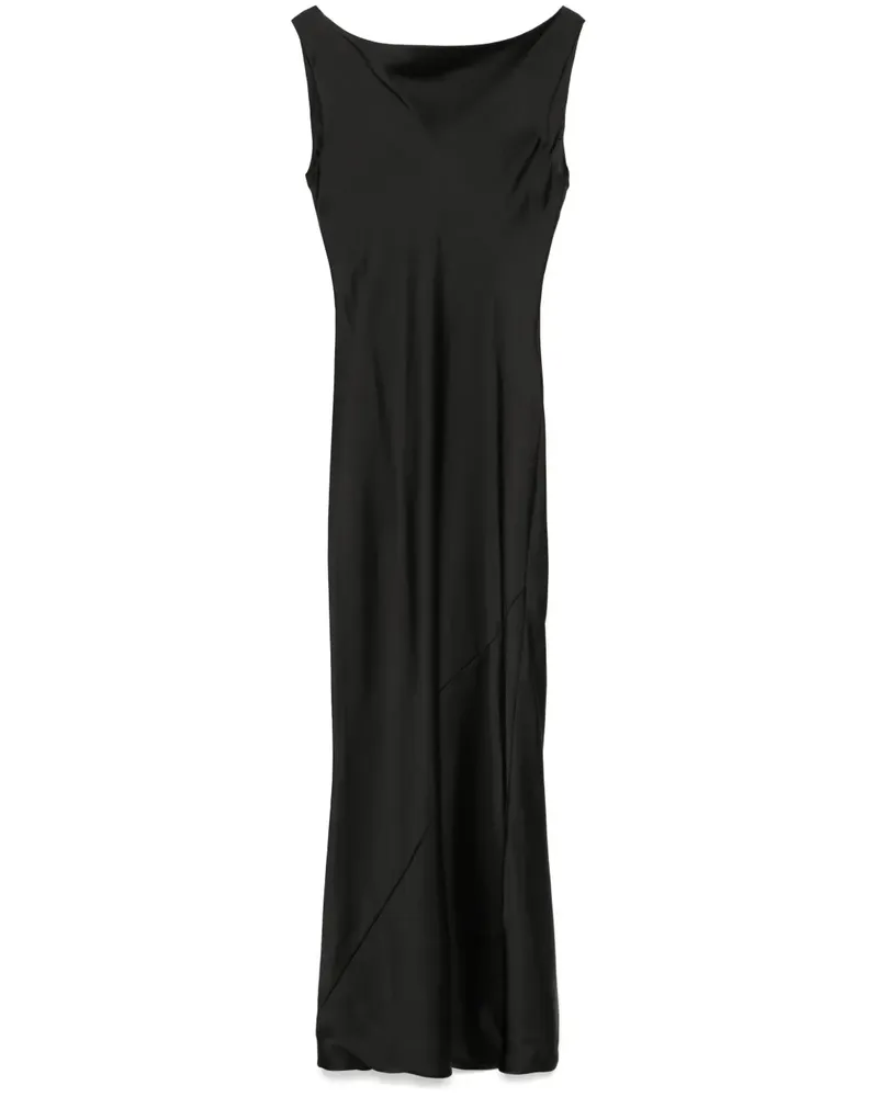 Norma Kamali Drapiertes Abendkleid - Schwarz Schwarz
