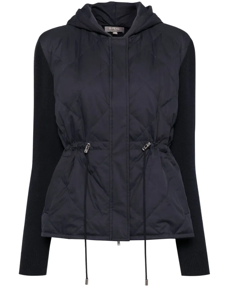 N.Peal Gesteppte Jacke - Blau Blau