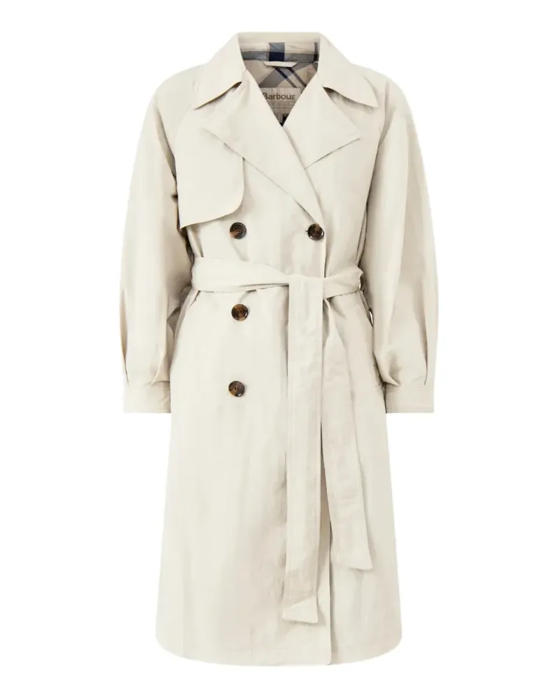 Barbour Trenchcoat mit Gürtel - Nude Nude