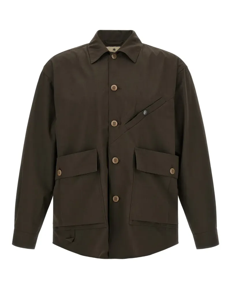 Snow Peak Takibi pocket-detail shirt jacket - Braun Braun