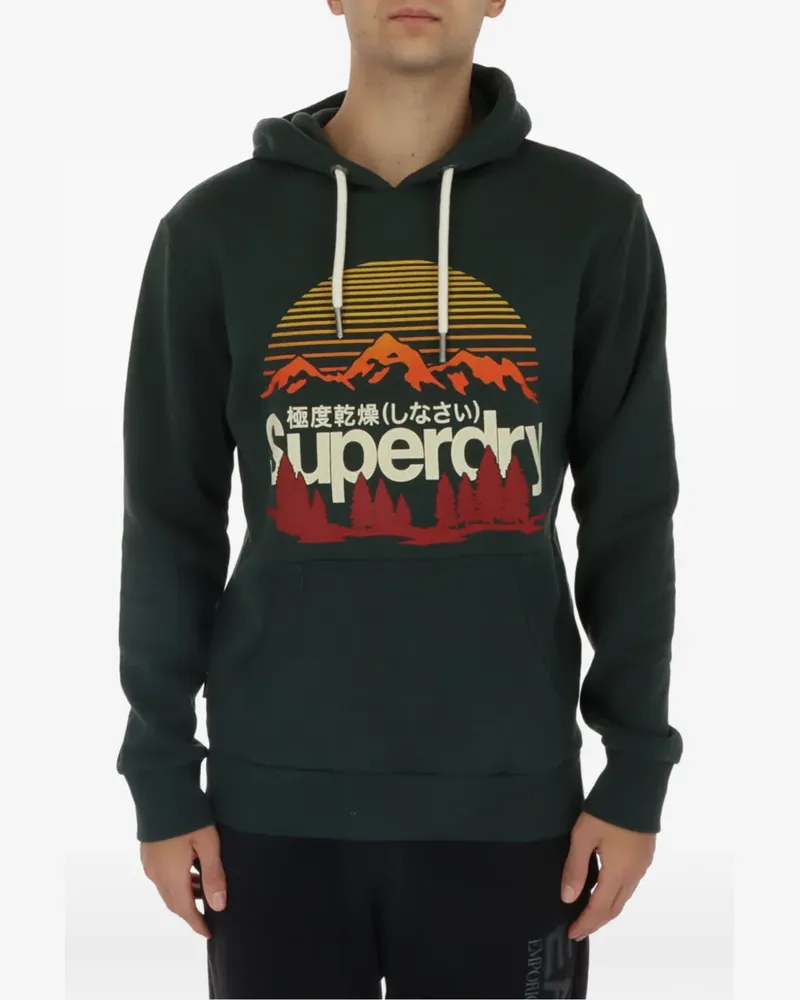 Superdry. graphic-print hoodie - Grün Grün