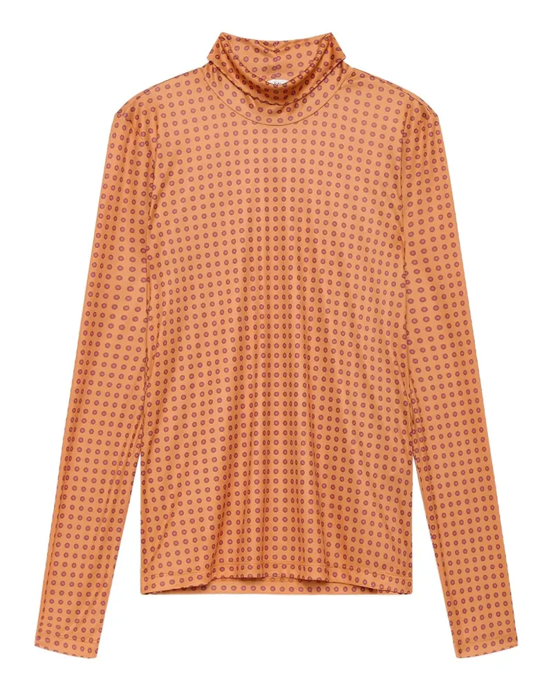 Maliparmi polka dot halterneck top - Orange Orange