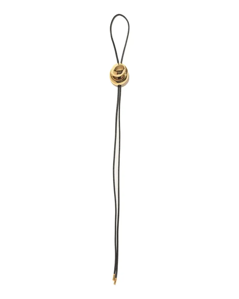 PANCONESI Blow Up cord bolo tie - Gold Gold