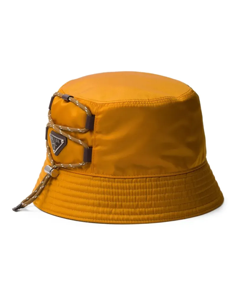 Prada Fischerhut mit Logo-Detail - Orange Orange