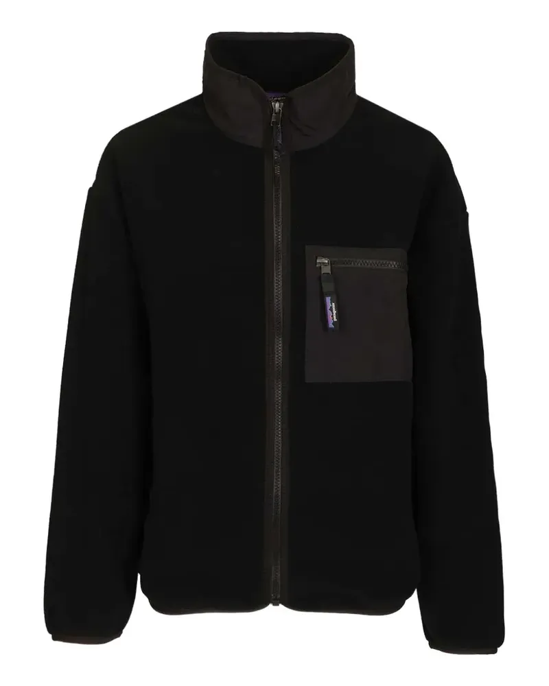 Patagonia Fleecejacke mit Logo-Patch - Schwarz Schwarz
