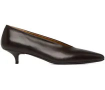 Spitze Longiforma Kitten-Heel-Pumps - Braun