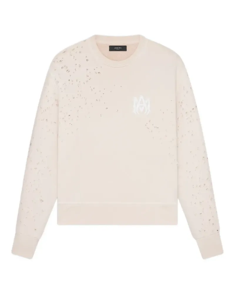 Amiri Shotgun MA crew-neck sweater - Nude Nude