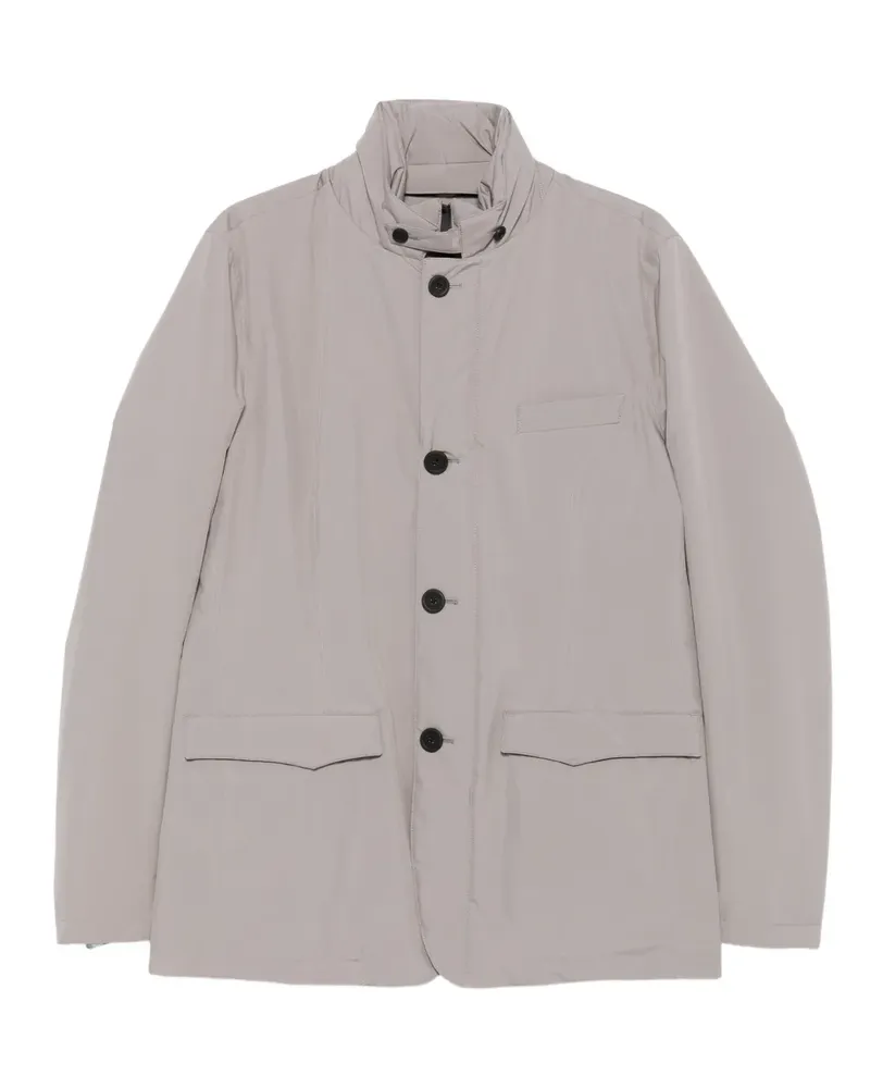 Herno high-neck buttoned jacket - Grau Grau