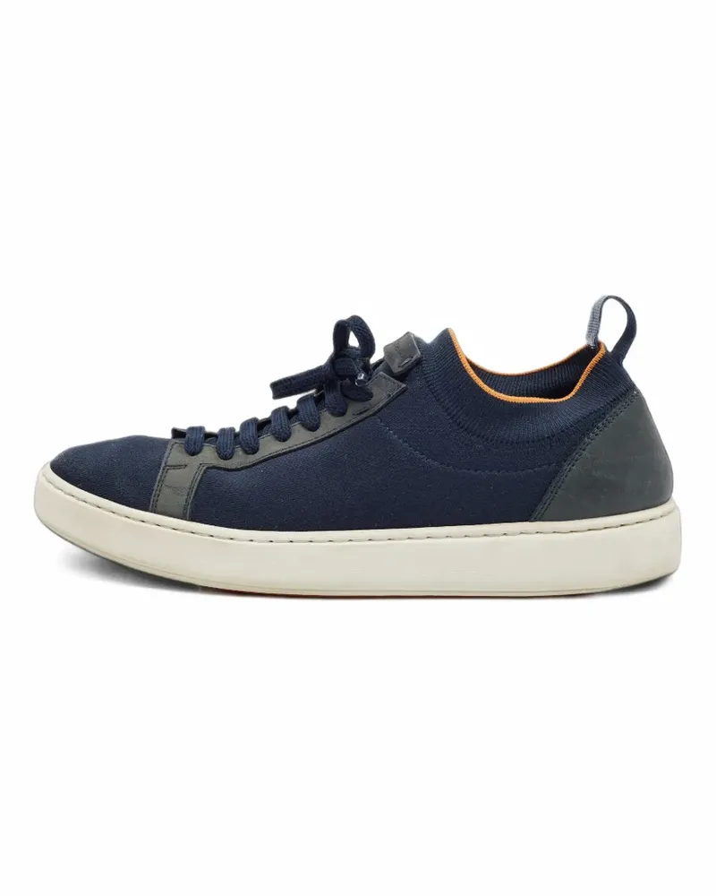 Santoni stretch-knit sneakers - Blau Blau