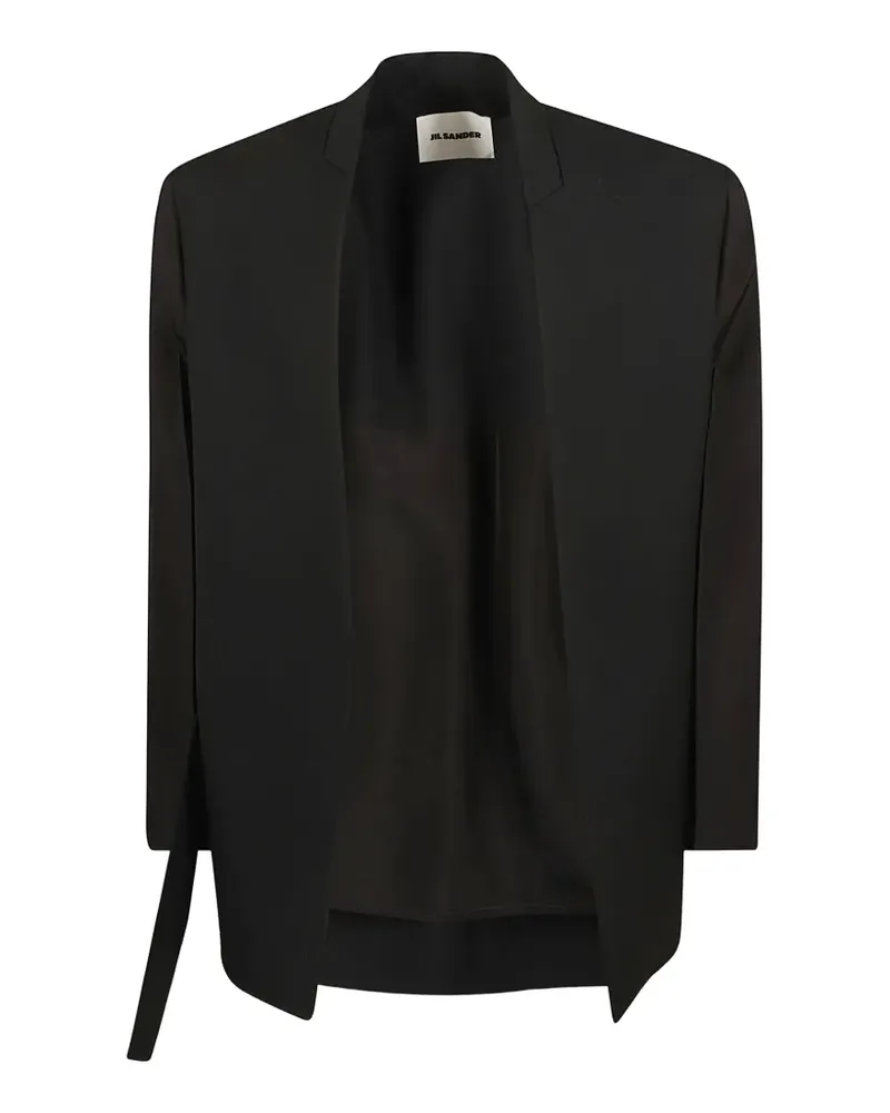 Jil Sander Jacke mit Gürtel - Schwarz Schwarz