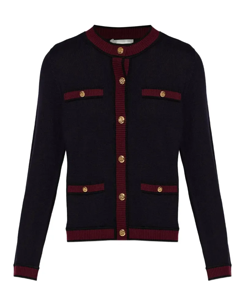 Tory Burch button-up wool cardigan - Blau Blau