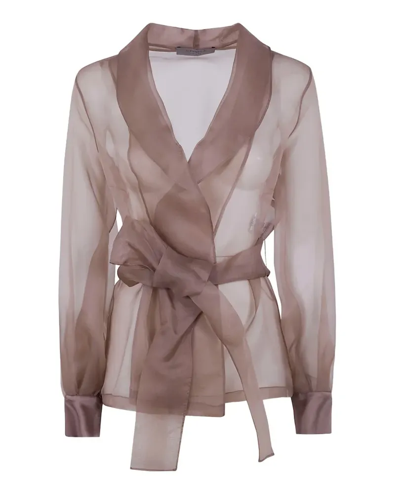 D.EXTERIOR tie-waist jacket - Braun Braun