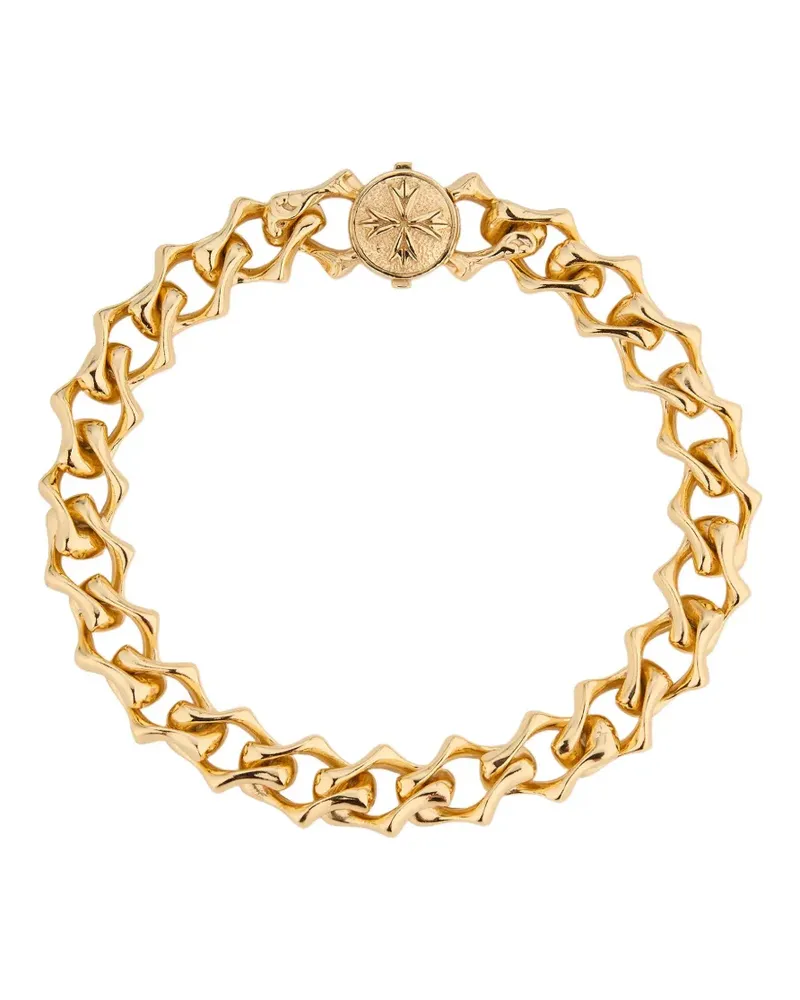 Emanuele Bicocchi polished-chain logo-detail bracelet - Gold Gold