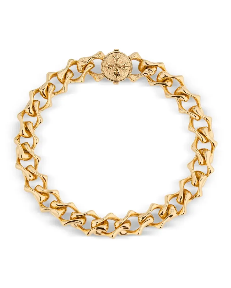 Emanuele Bicocchi Polierte Kette mit Logo-Detail - Gold Gold