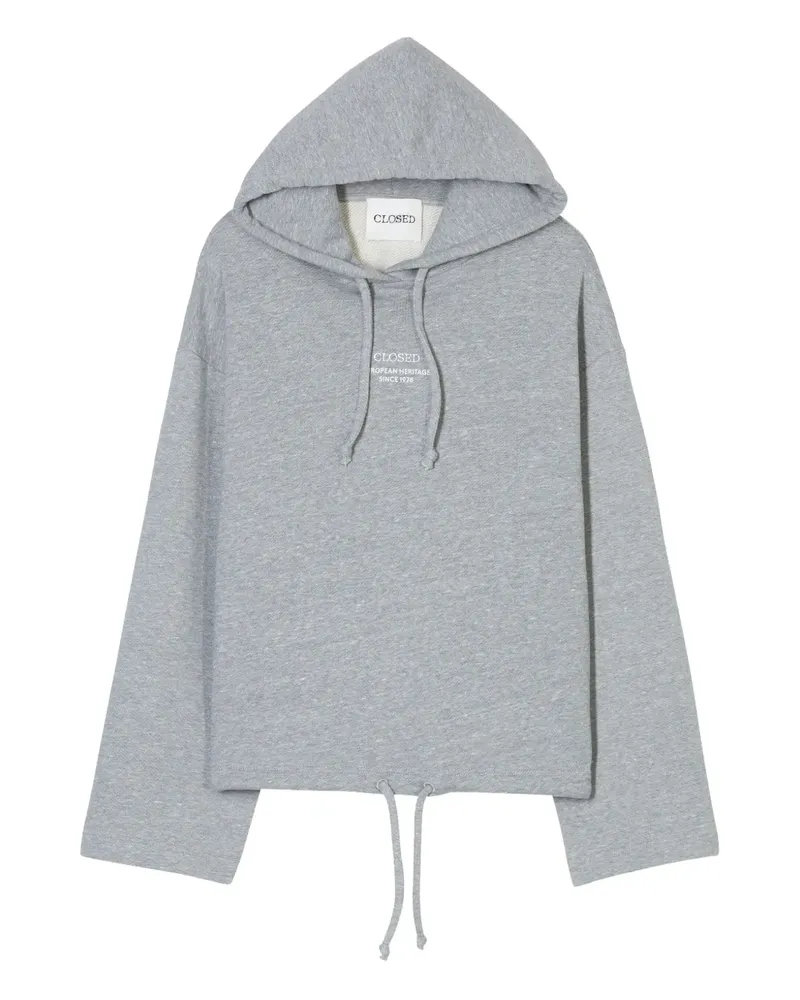 Closed Hoodie mit Logo - Grau Grau