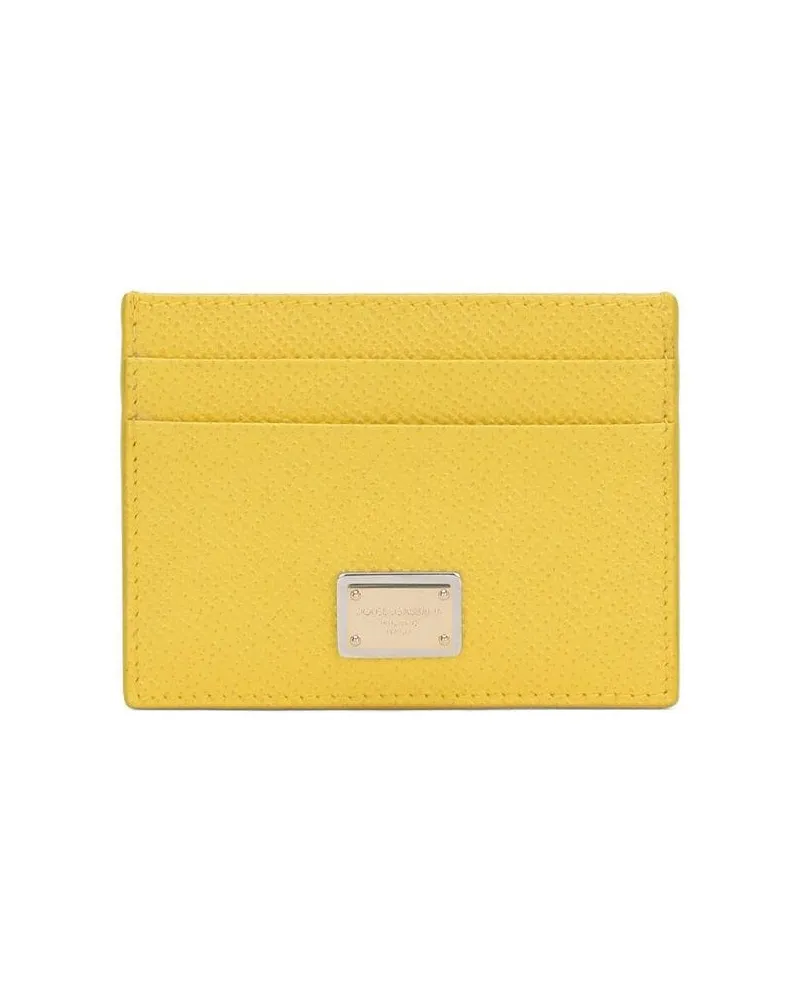 Dolce & Gabbana Dauphine Kartenetui - Gelb Gelb