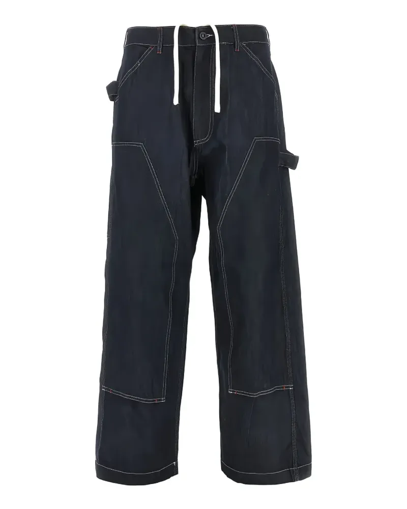 Roy Roger's contrast-stitch jeans - Blau Blau