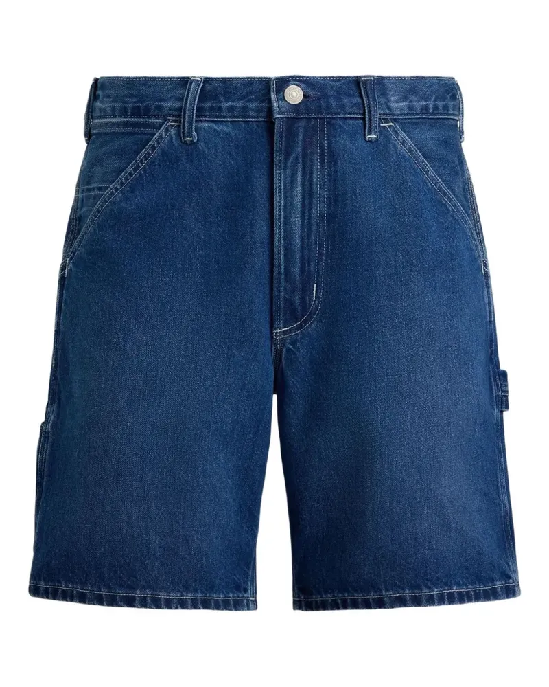 Ralph Lauren logo-embroidered carpenter shorts - Blau Blau