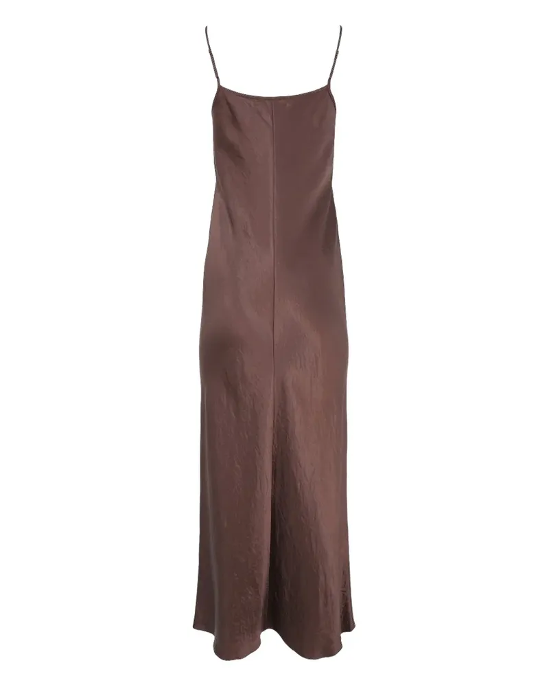 Vince Spaghettikleid aus Satin - Braun Braun