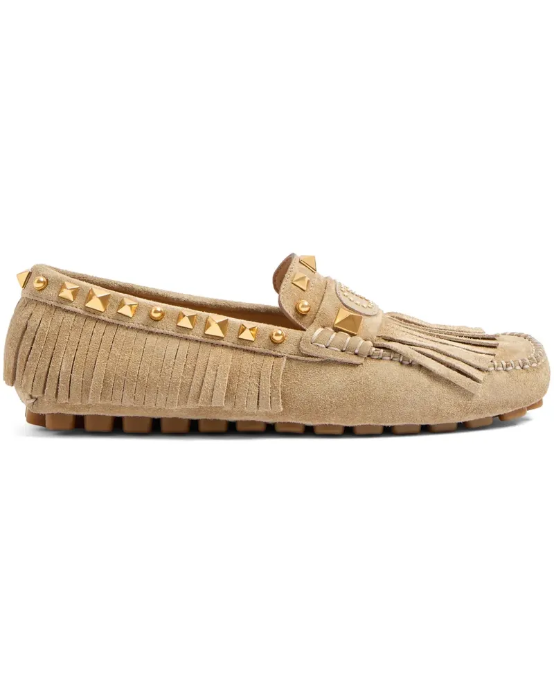 Valentino Garavani Plaster Caster Loafer mit Fransen - Nude Nude