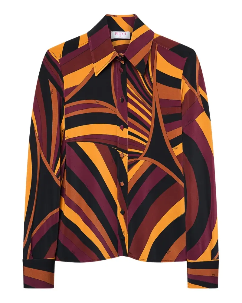 Emilio Pucci Hemd mit Iride-Print - Schwarz Schwarz
