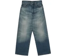 Gerade Stone-Washed-Jeans