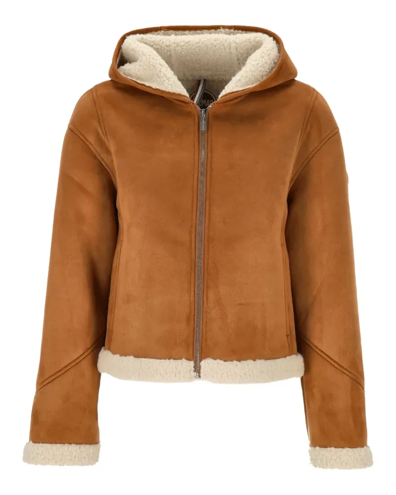 Colmar hooded shearling-effect jacket - Braun Braun